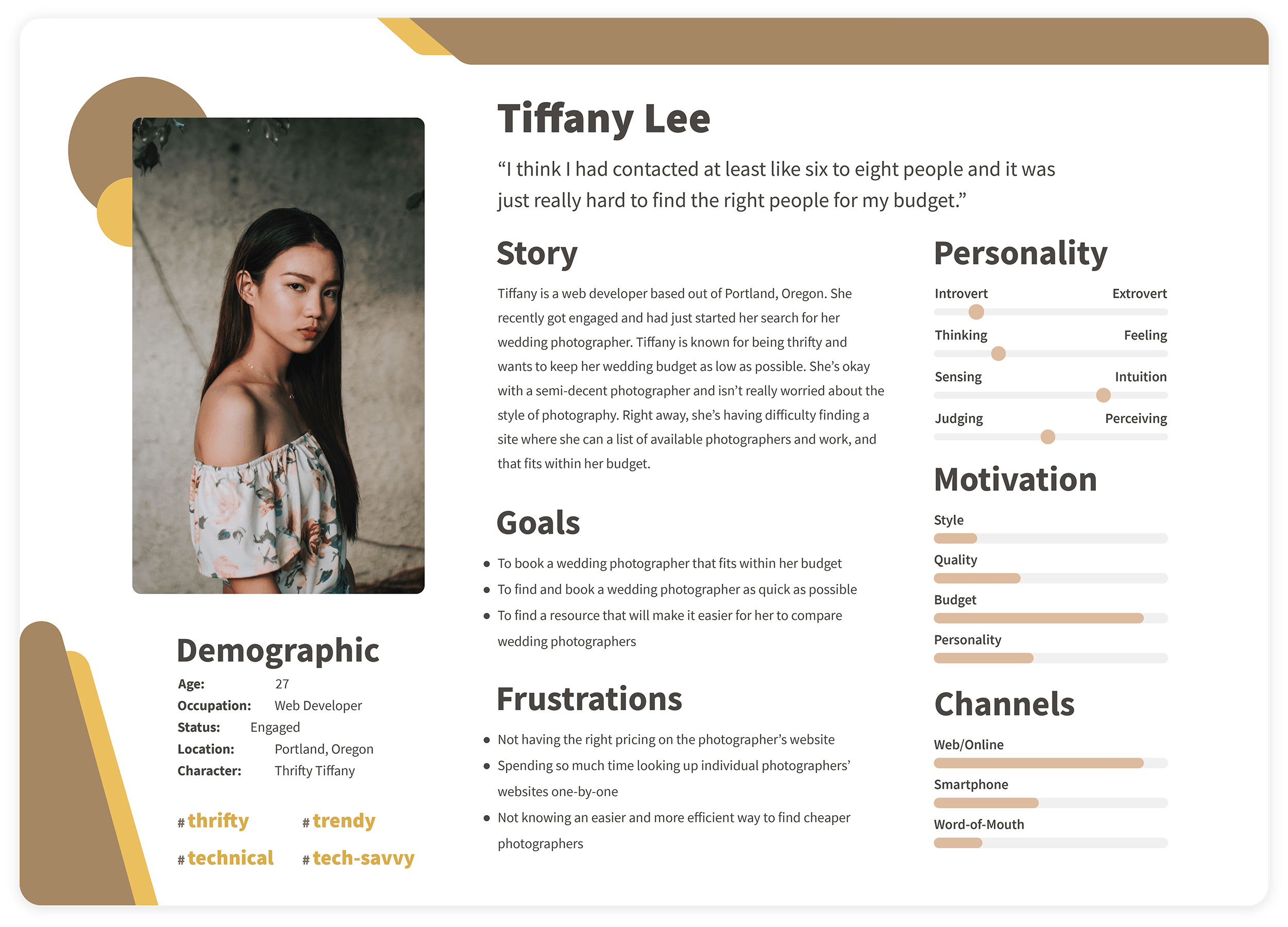 Tiffany Lee Persona